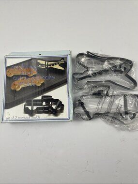 Pancake Molds Airplane/Truck Cut Out Non Stick Metal 2006